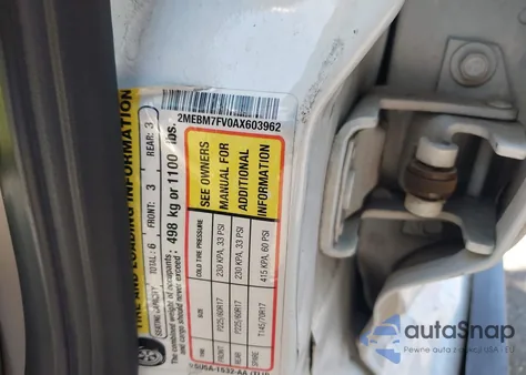 2010 Mercury Grand Marquis Ls (Fleet Only) from USA, damaged, VIN 2MEBM7FV0AX603962